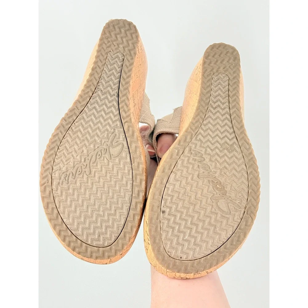 Skechers Cali Luxe Foam Beverlee Womens sz 7 Wedge Sandals Cork boho beach